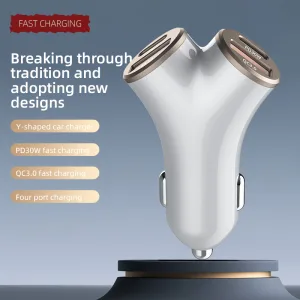 Y-shaped car charger
