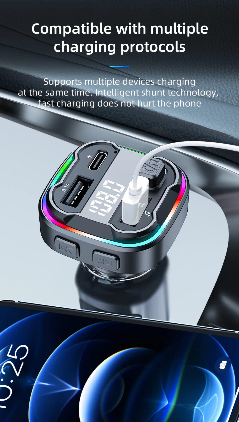 Compatible with multiplecharging protocols