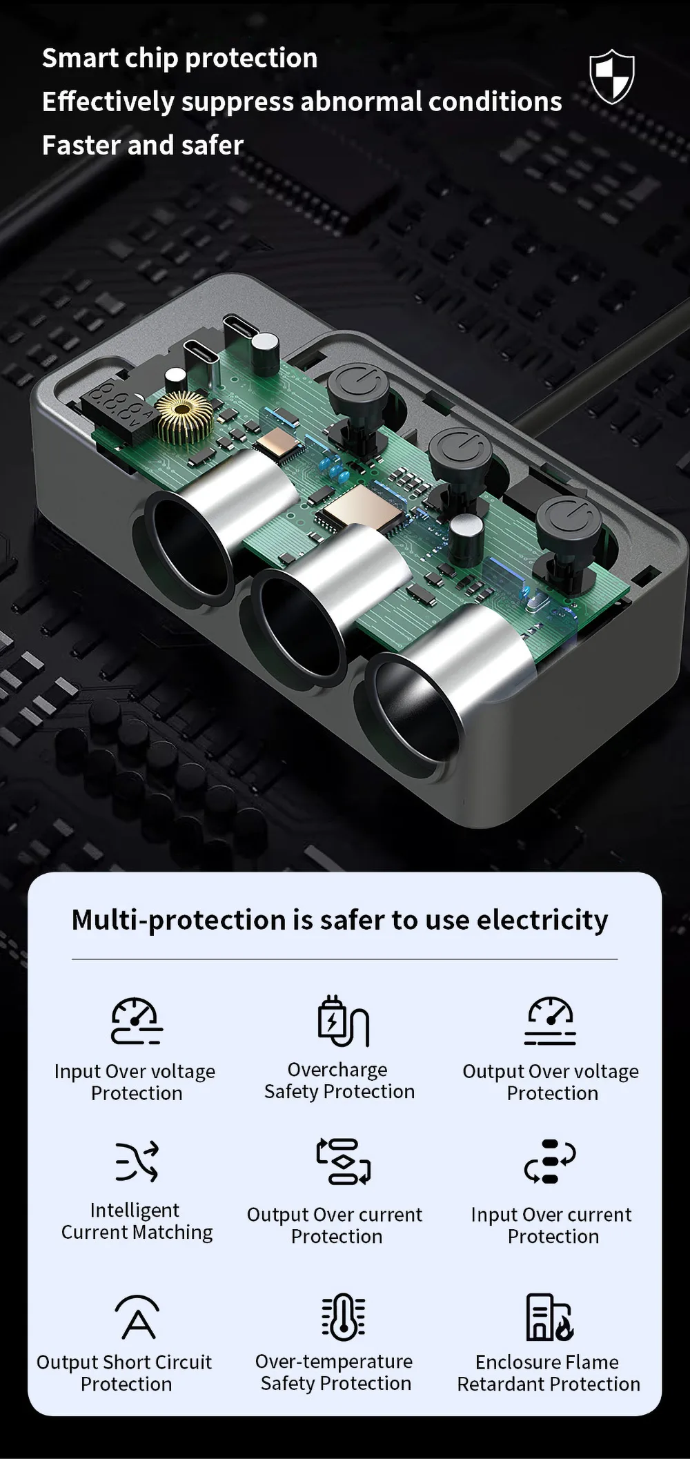 Multi-protection is safer to use electricity