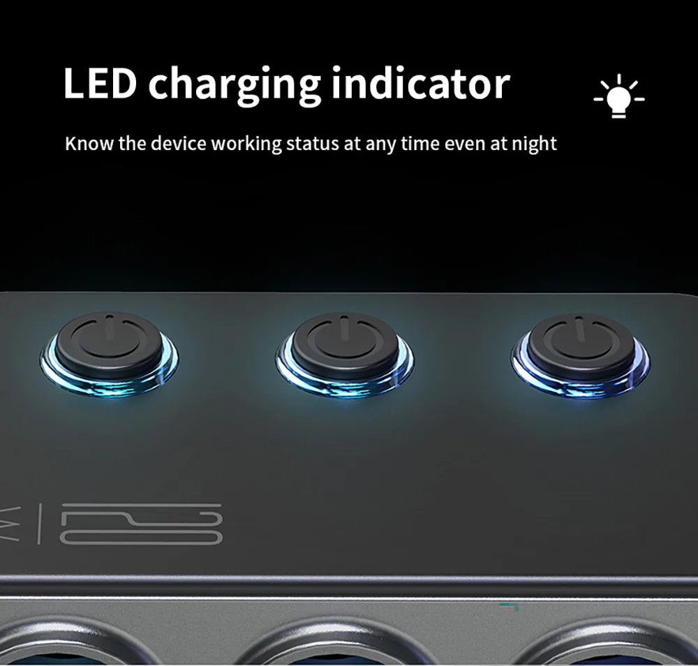 LED charging indicator