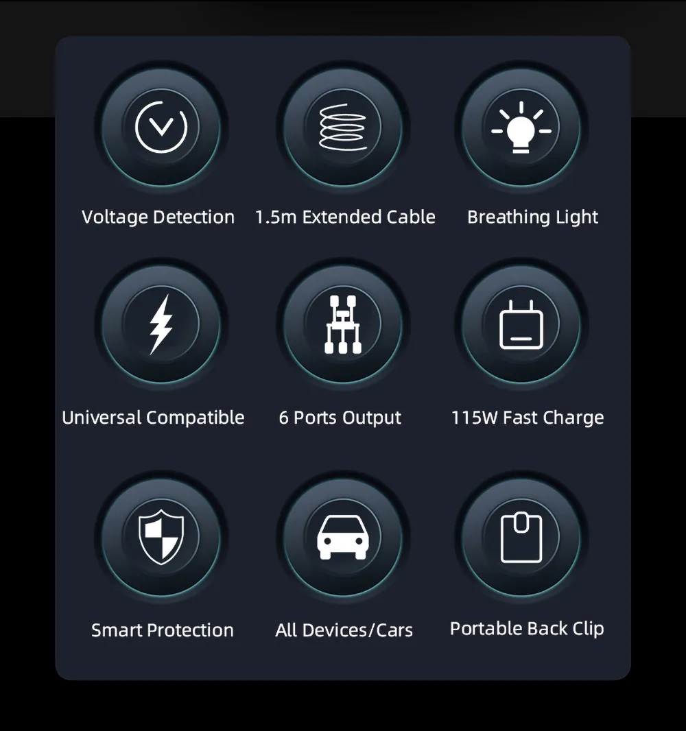 niversal Compatible car charger