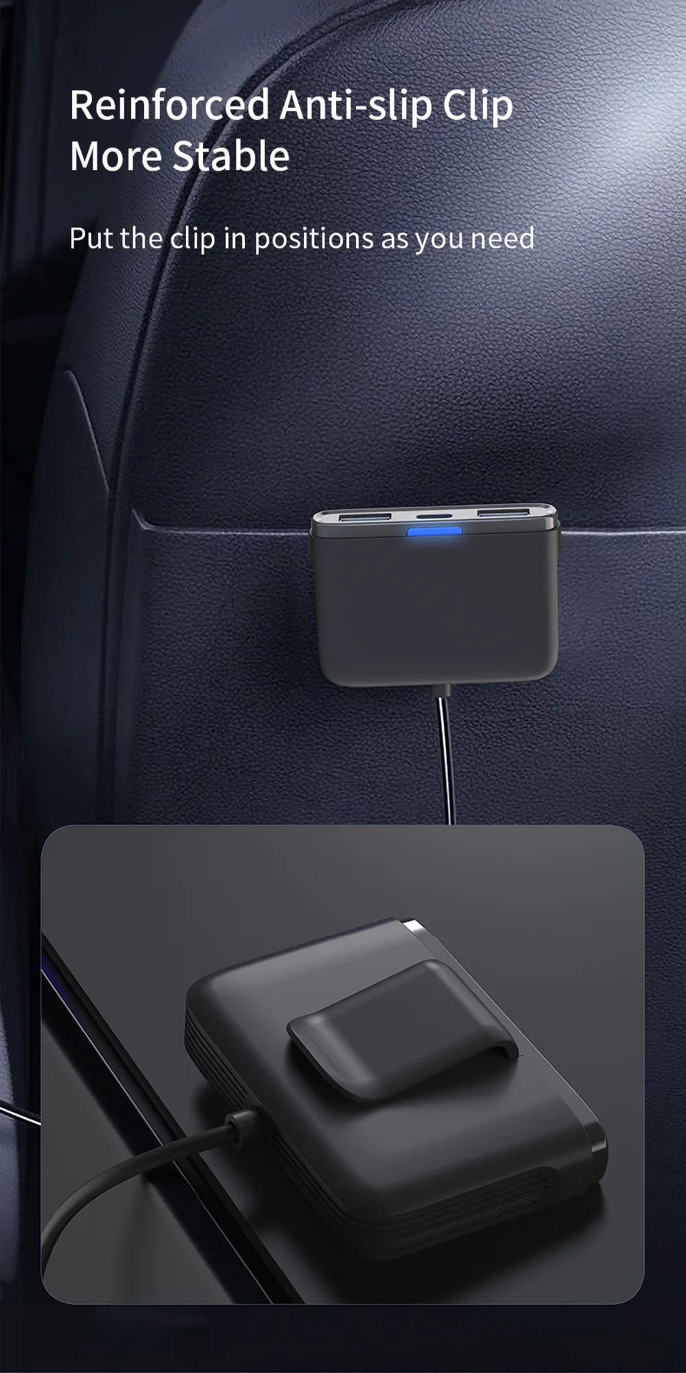 Put the clip in positions as you need