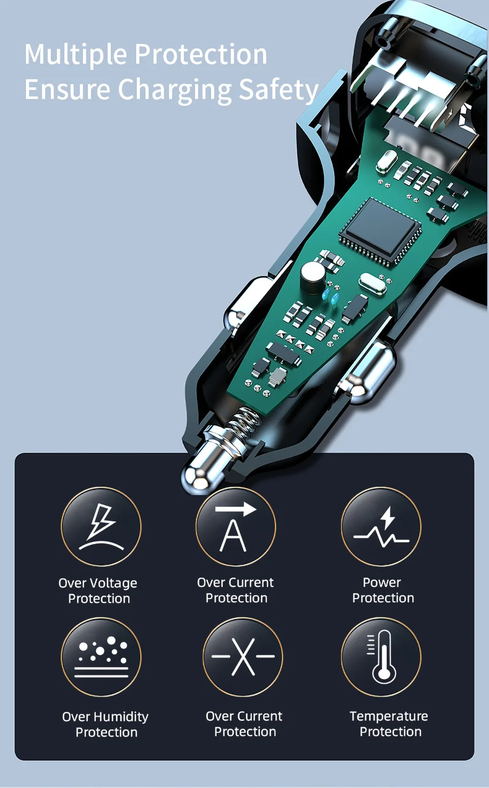 Multiple Protection Ensure Charging Safety