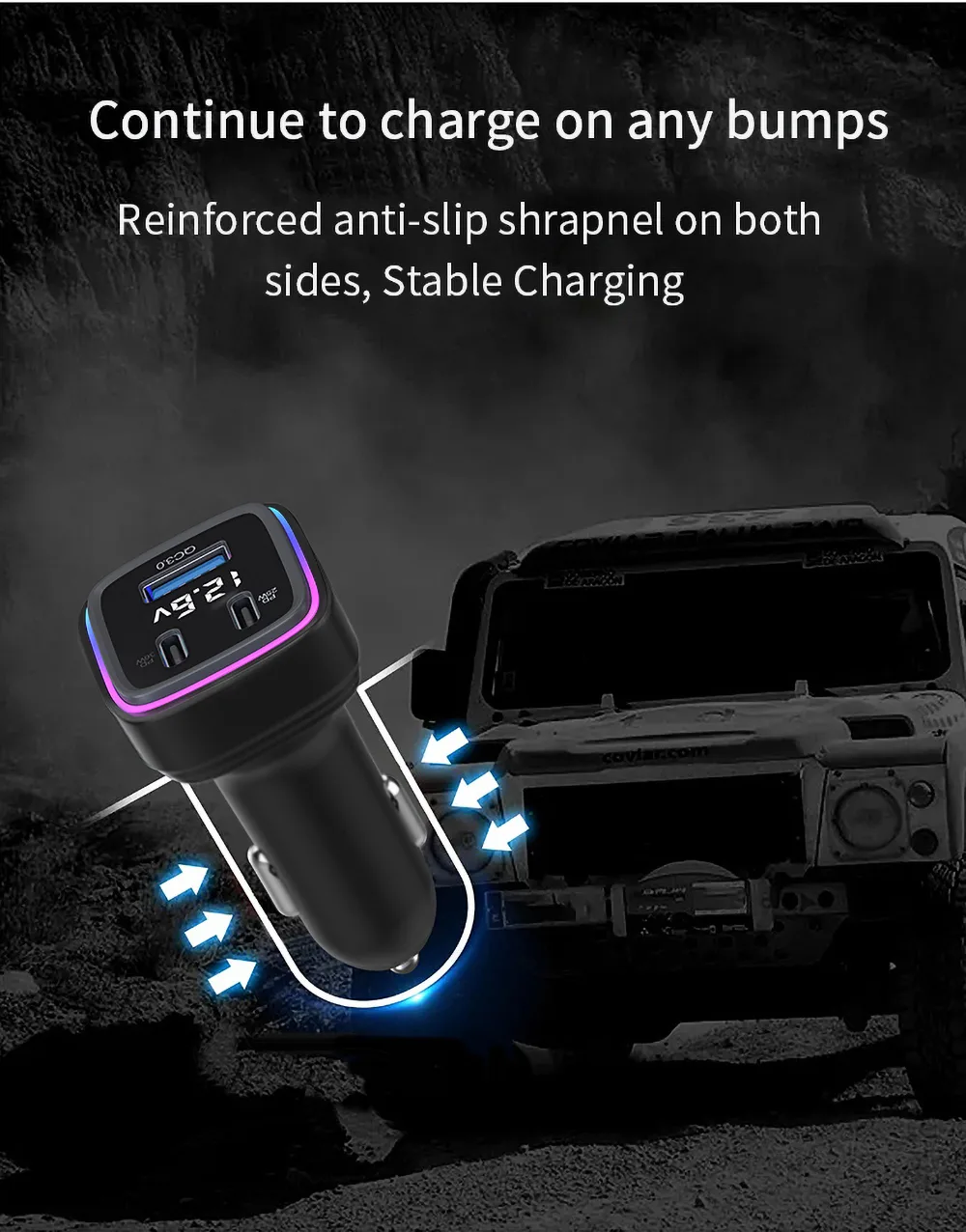 Continue to charge on any bumps