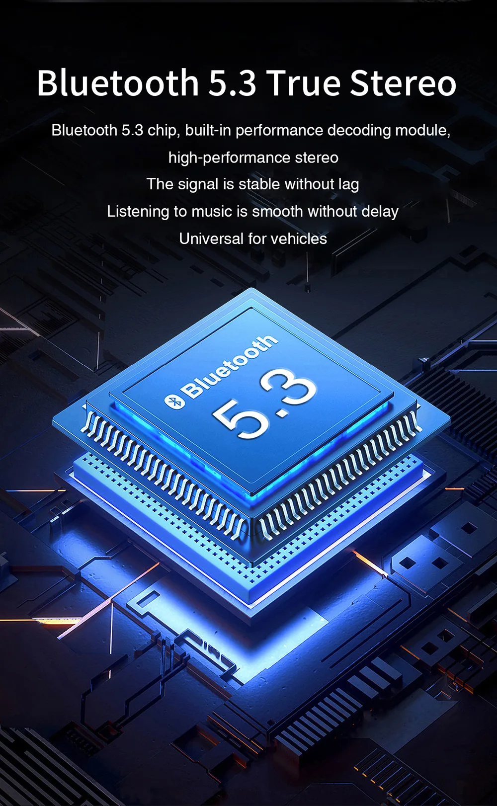 Bluetooth 5.3 True Stereo