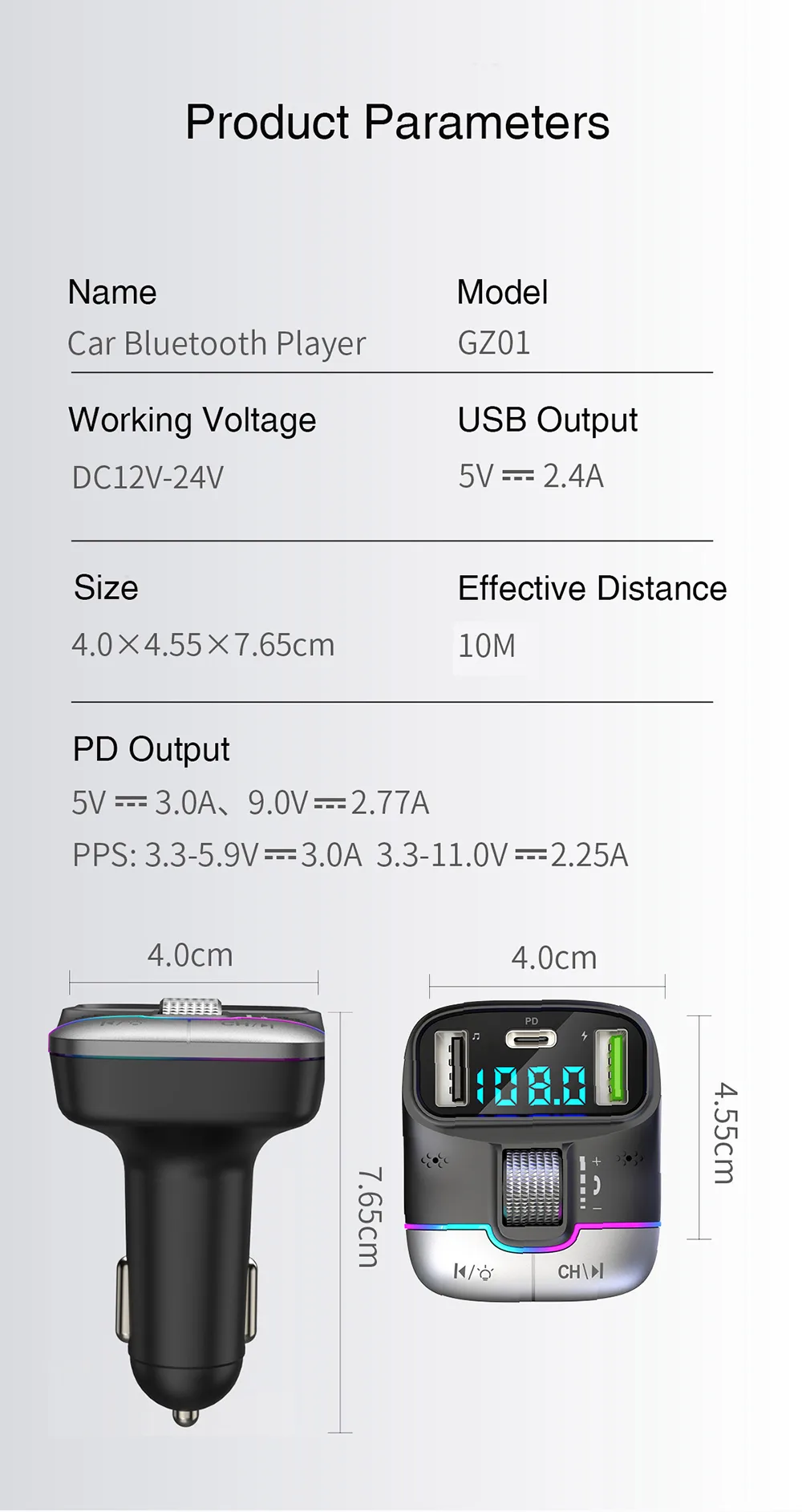 Car Bluetooth Player