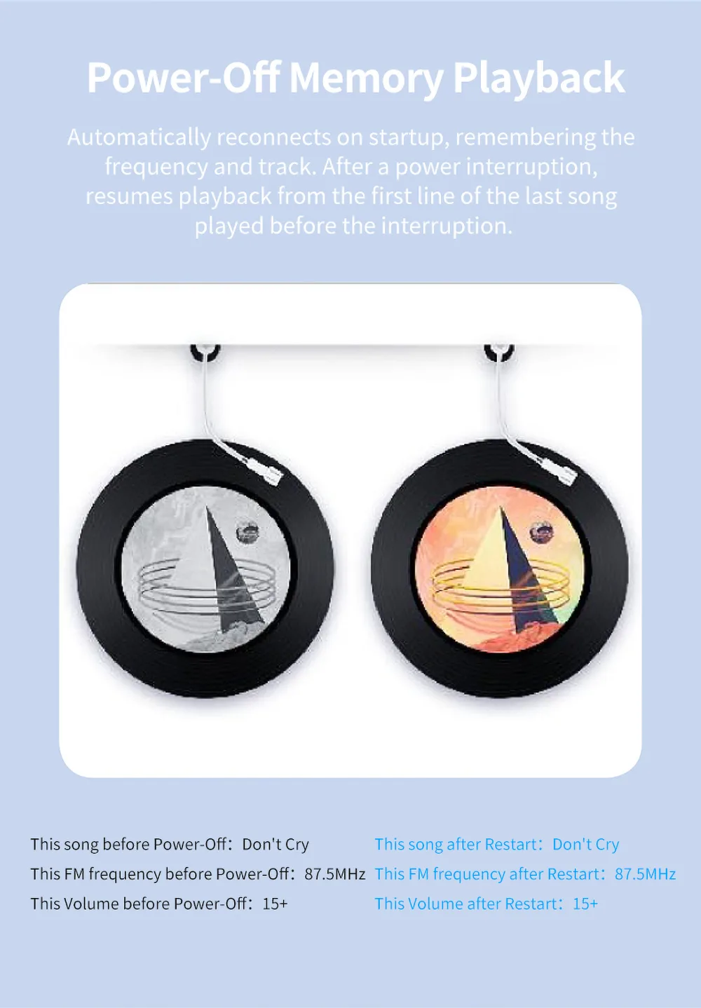 Power-Off Memory Playback