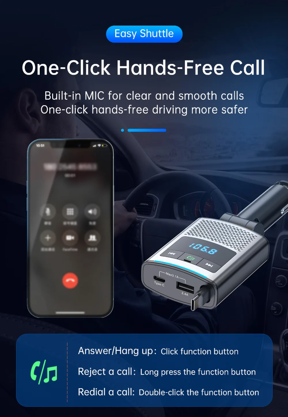 One-Click Hands-Free Call