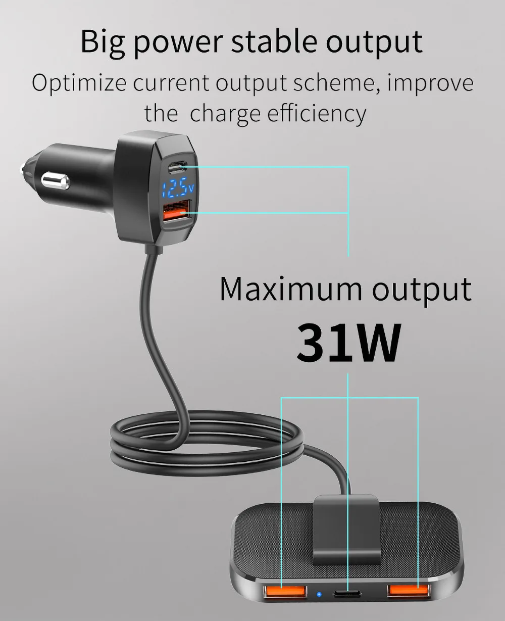 Big power stable output Maximum output 31W